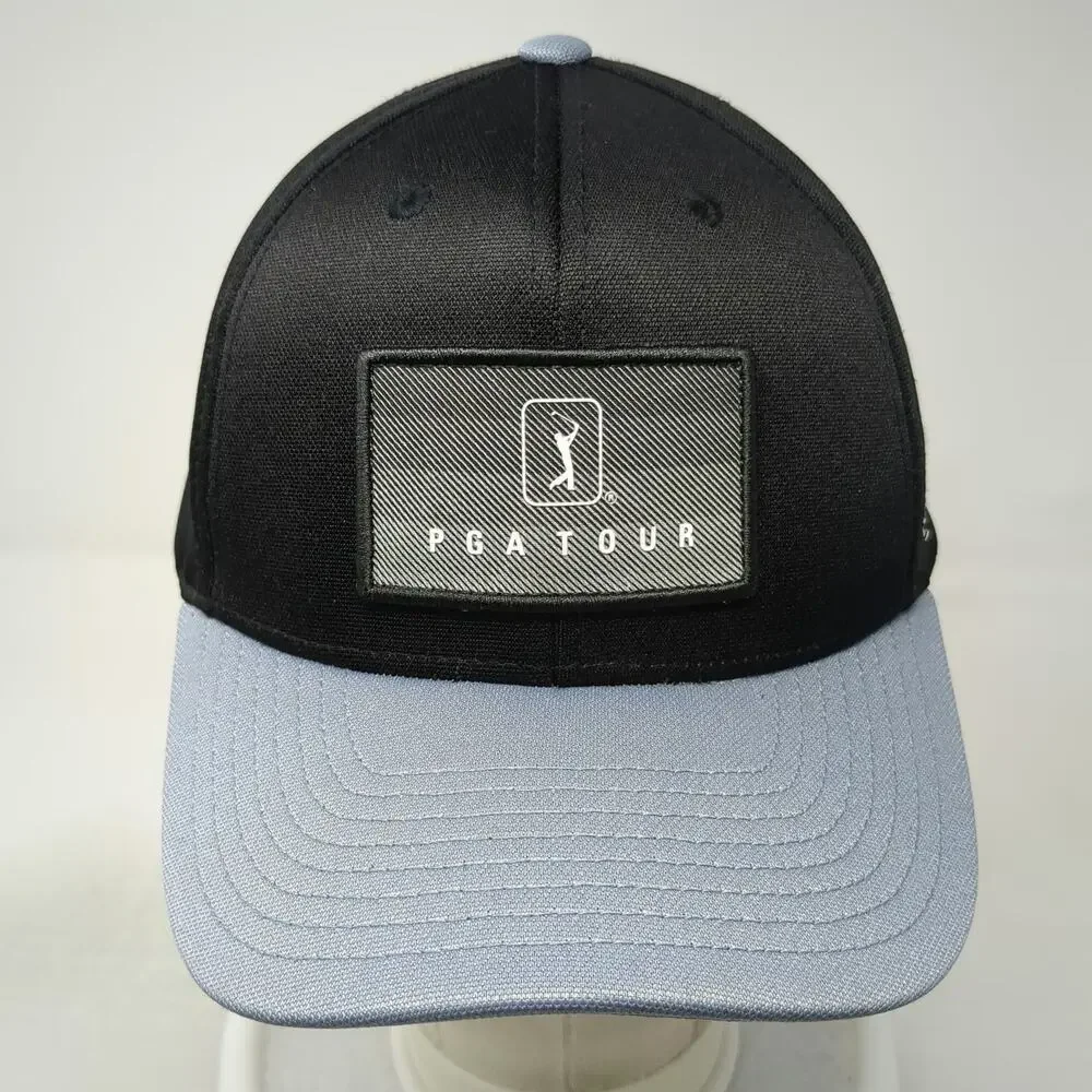 PGA TOUR Baseball Cap Black One Size ProSeries Performance Strapback Hat Blue
